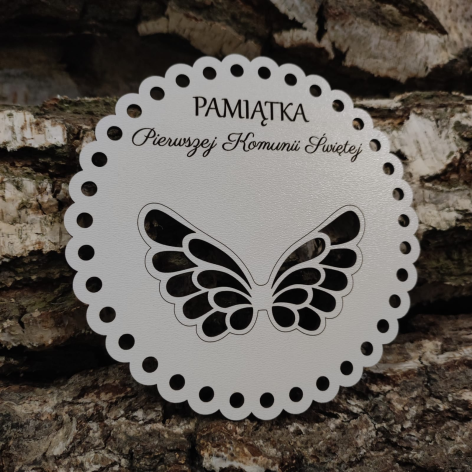 Baza ze skrzydłami- Pierwsza Komunia Święta 14 cm warianty 2