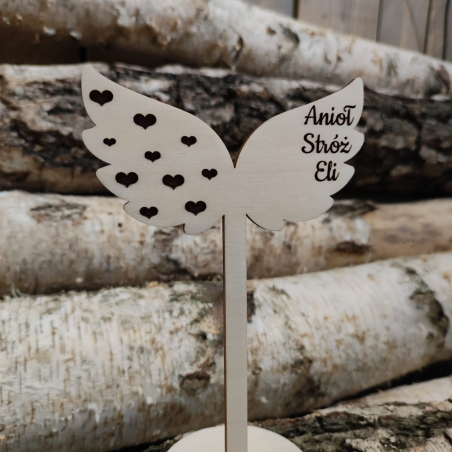 Skrzydła na stojaku Imię S6