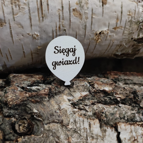 Balonik Sięgaj gwiazd BIAŁY