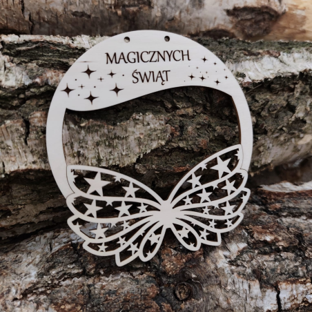 Obręcz ze skrzydłami Magicznych Świąt