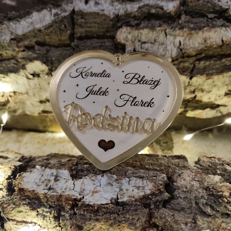 Bombka Rodzina serce