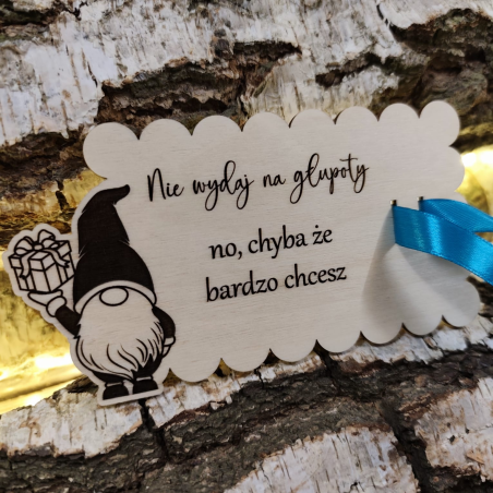 Drewniany bon podarunkowy na banknoty B3