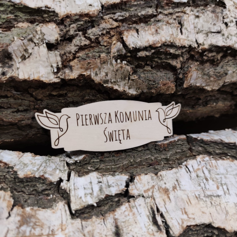 Tabliczka Pierwsza Komunia Święta M5 warianty