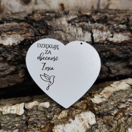 Baza do dziesiątki różańca 8 cm Personalizacja - BIAŁA
