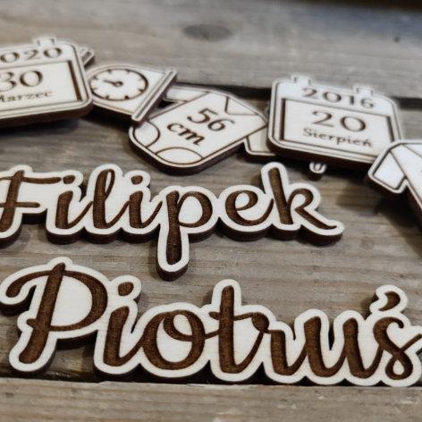 Metryczka - elementy + imię 2