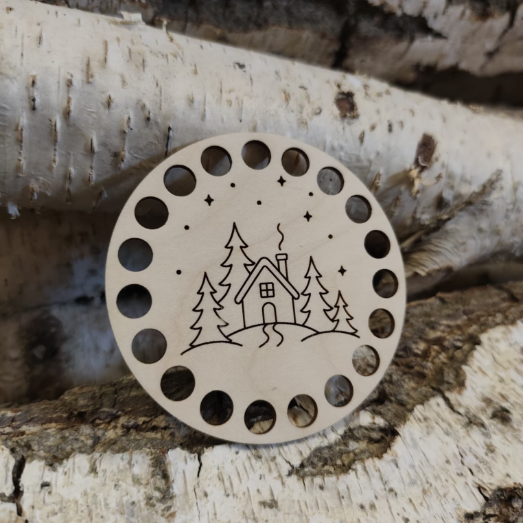 Drewniana baza Podkładka pod kubek do szydełka Z07