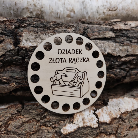 Drewniana baza Podkładka pod kubek do szydełka D09