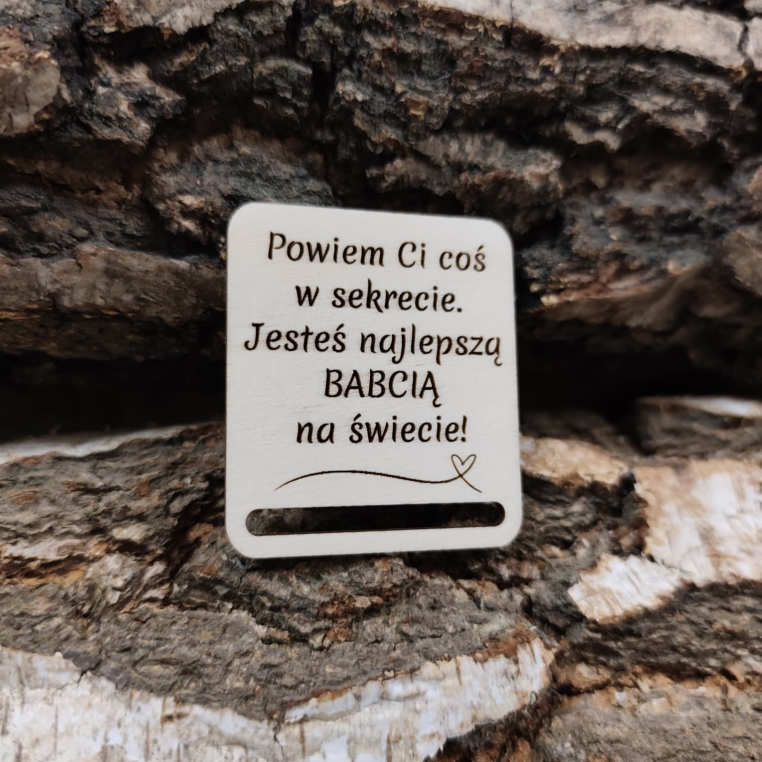 Drewniana baza do zakładki z makramy D07