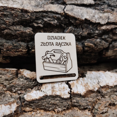 Drewniana baza do zakładki z makramy D11