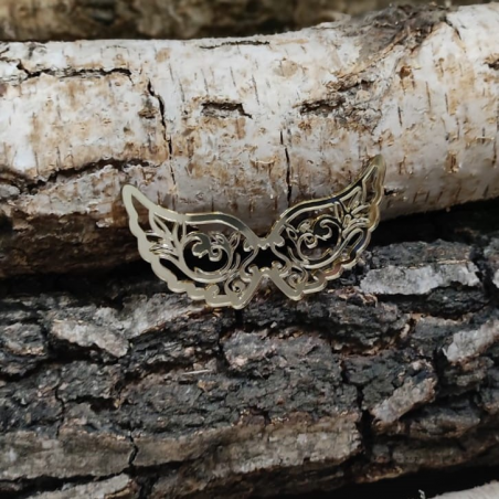 Skrzydła - złote/srebrne/brudny róż warianty 10 cm