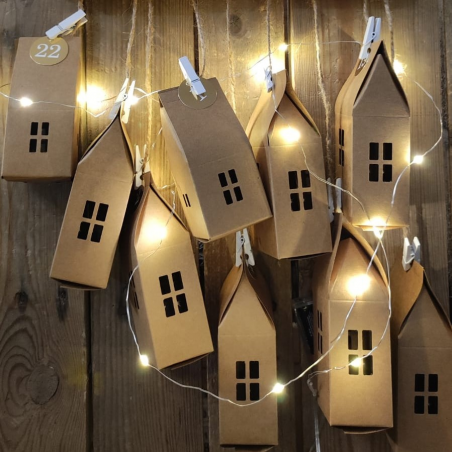 Drewniany Kalendarz adwentowy auto 3d - warianty