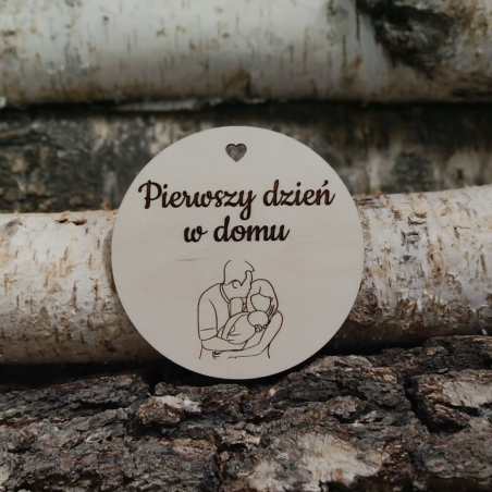 Tabliczka - Pierwszy dzień w domu