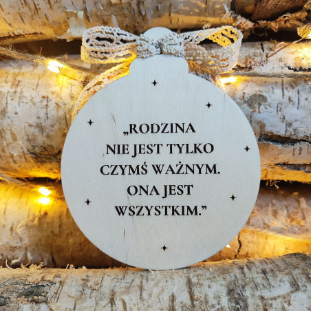 Bombka rodzina - dwustronna