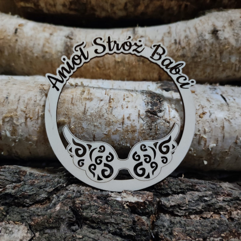 Mini obręcz Anioł Stróż Babci/Dziadka/Dziadków warianty... 2