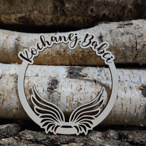 Obręcz Kochanej Babci/Dziadkowi/Dziadkom - warianty 12 cm 2