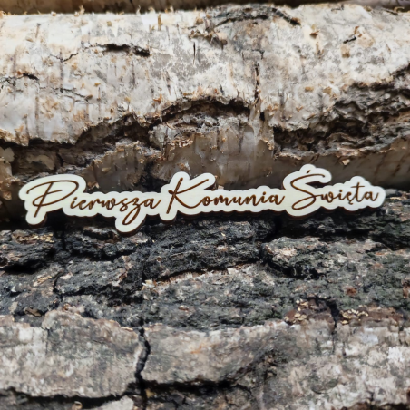 Napis Pierwsza Komunia Święta - M1