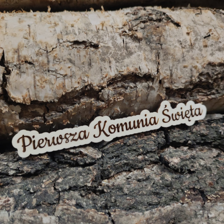 Napis Pierwsza Komunia Święta - M2