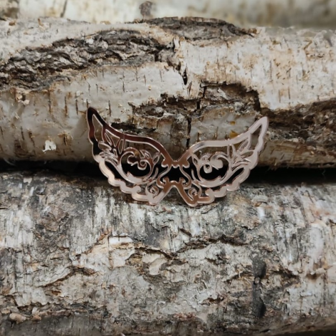 Skrzydła - złote/srebrne/brudny róż warianty 9 cm 2