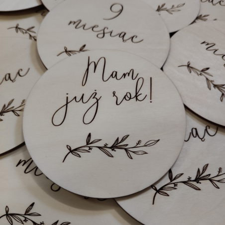 Zestaw 12 tabliczek gałązka