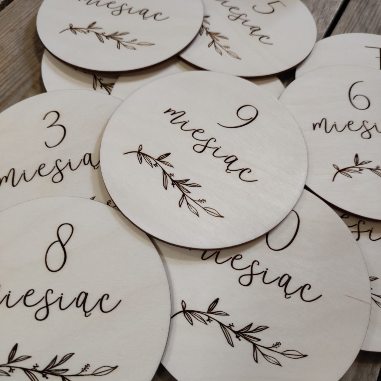 Zestaw 12 tabliczek gałązka