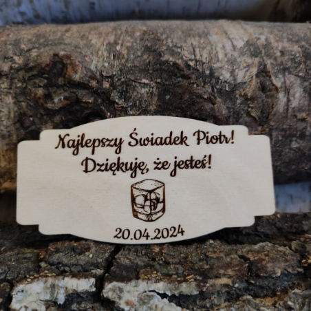 Tabliczka Najlepszy Świadek - personalizacja