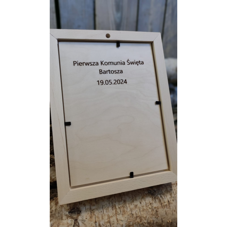 Skarbonka drewniana - Pierwsza Komunia Święta