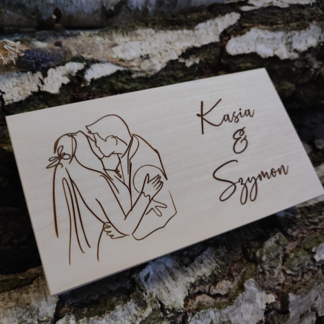 Pudełko na banknoty dla Pary Młodej 2