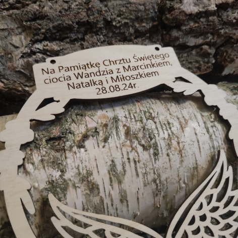 Obręcz Personalizacja + dedykacja - DWUSTRONNA 14 cm 2