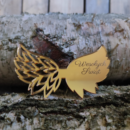 Skrzydła do aniołka G9 Złote