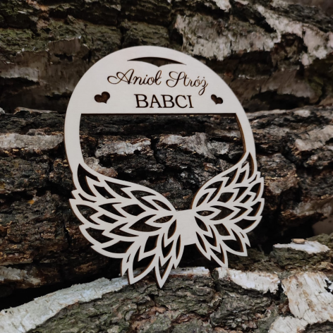 Obręcz Anioł Stróż - warianty 12 cm 2