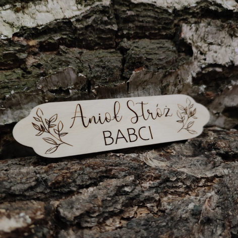 Tabliczka Anioł Stróż - warianty 2